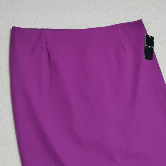 TAHARI ASL Skirt Women's Size 16 Straight Knee Length Career Amethyst Purple NEW - Picture 5 of 15